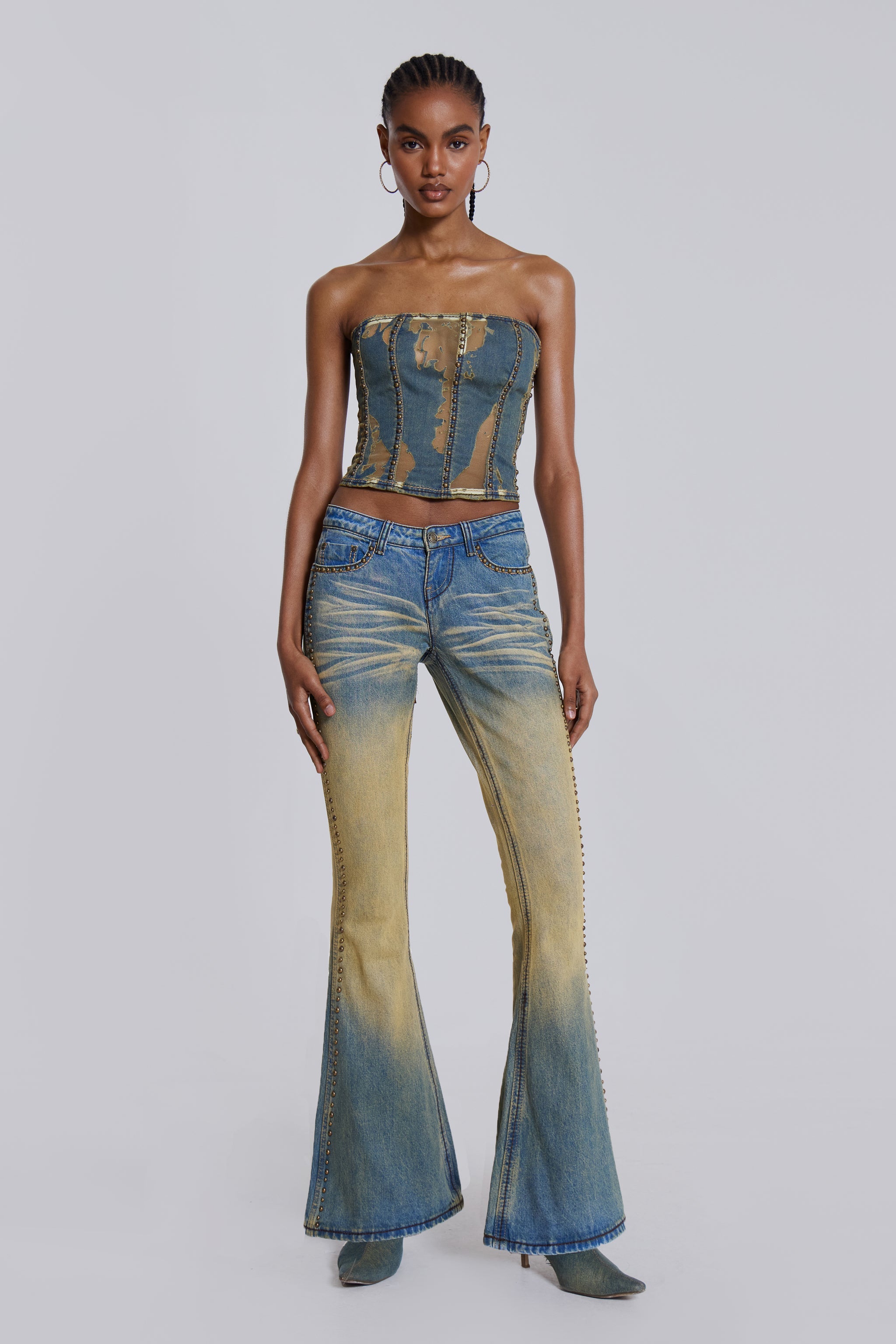 Vega Denim Corset Top