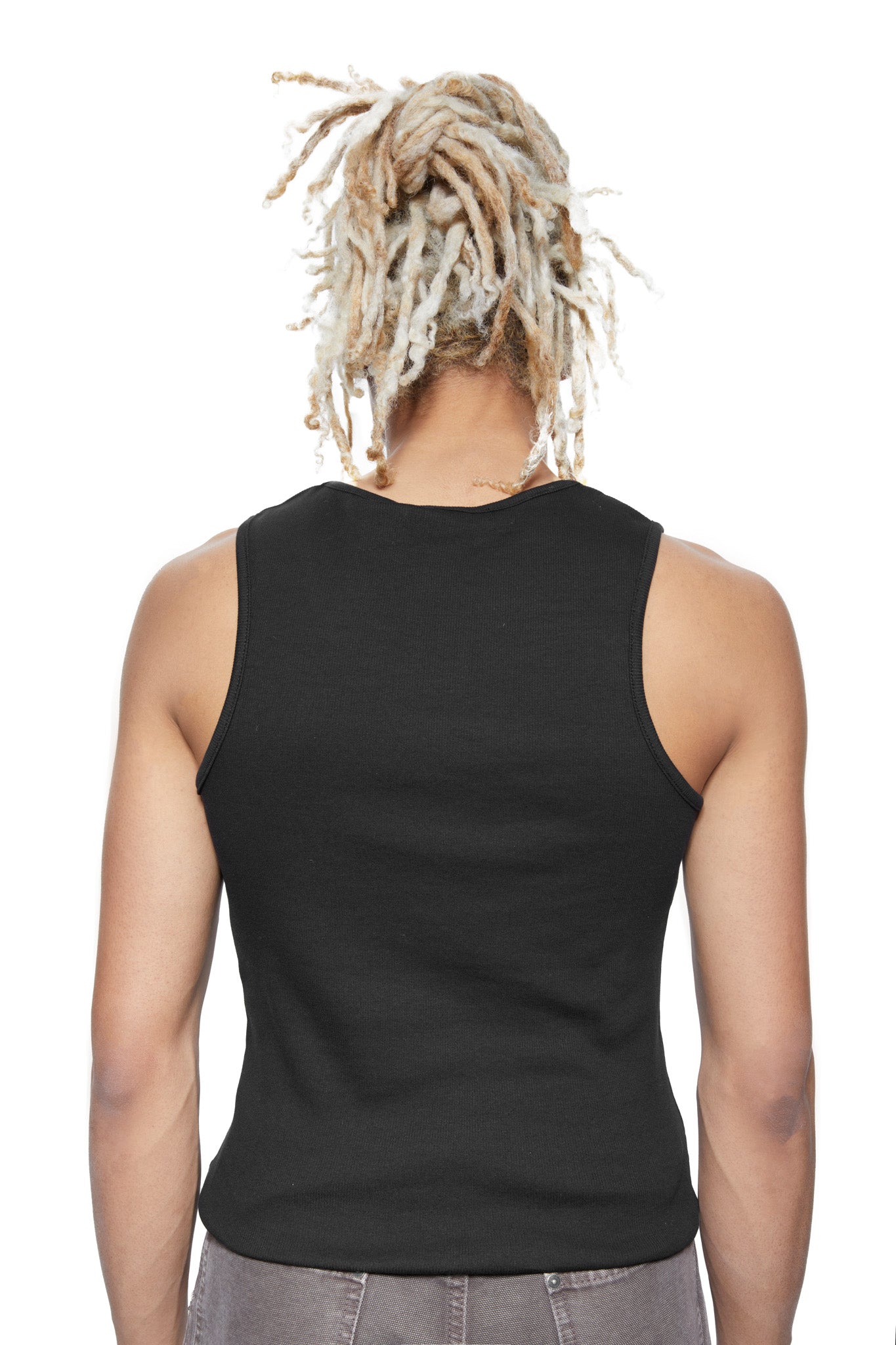 Black Outlaw Ribbed Vest