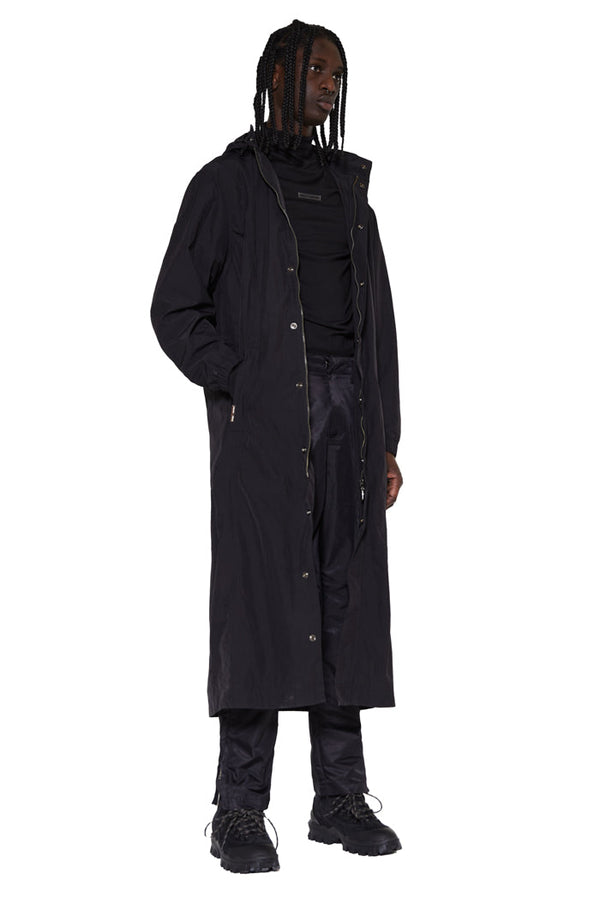 oversized nylon rain coat
