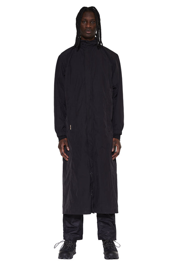 oversized nylon rain coat