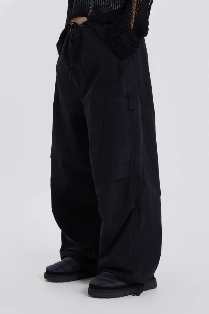 Black Parachute Cargo Pants