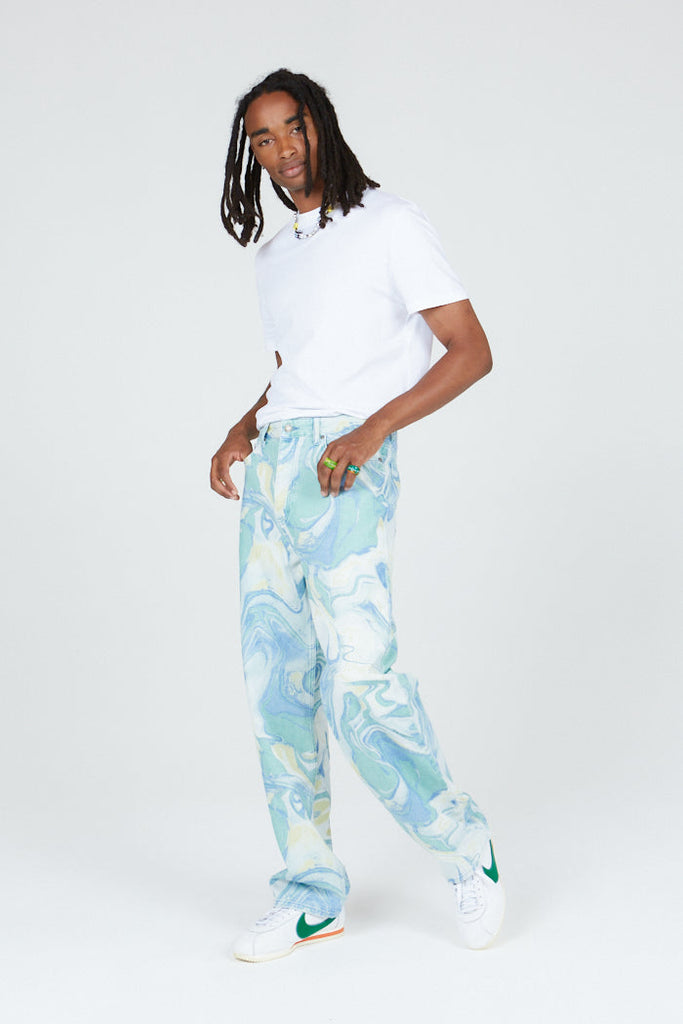 Give Us A Swirl Marbled Super Relaxed Jeans