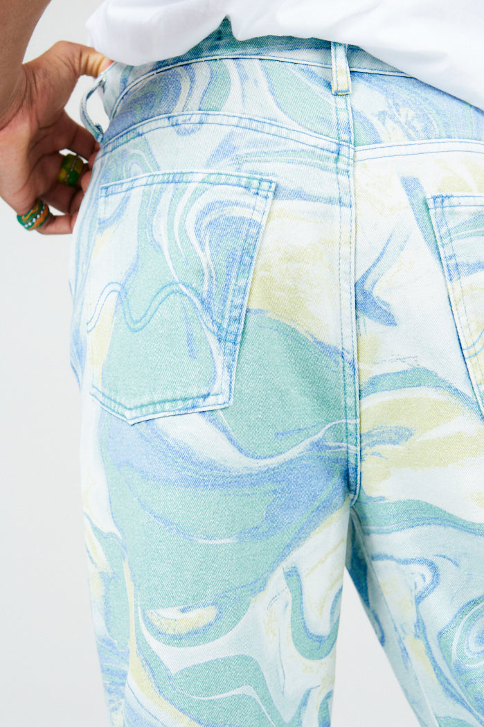 Give Us A Swirl Marbled Super Relaxed Jeans