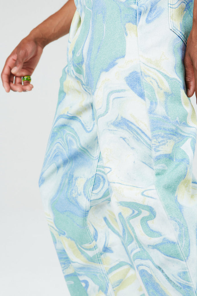 Give Us A Swirl Marbled Super Relaxed Jeans