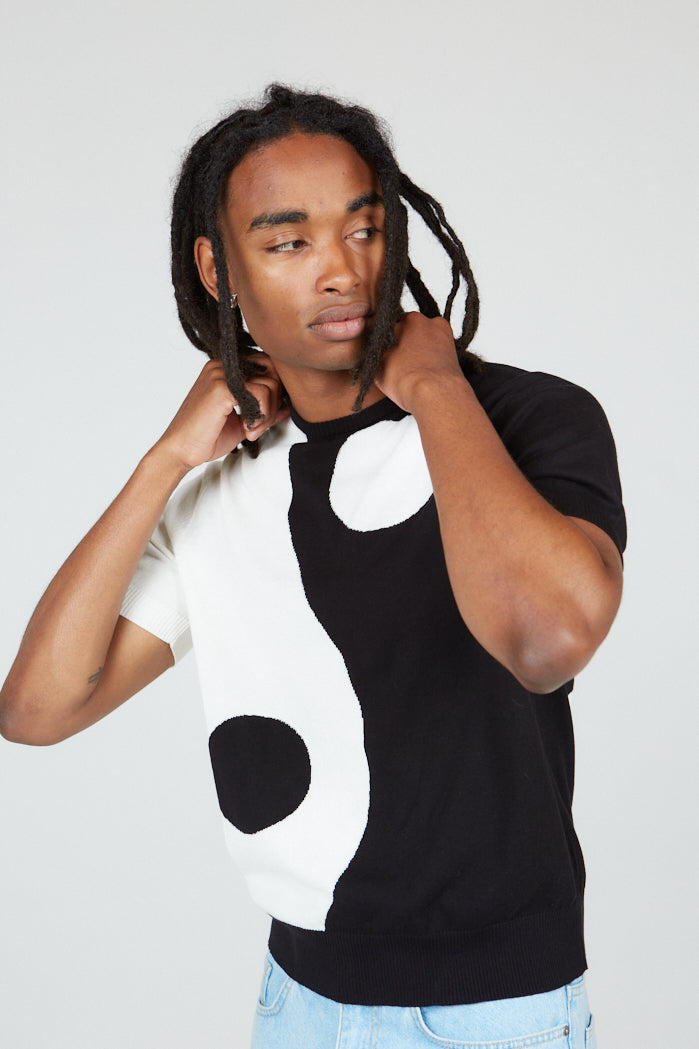 Yin & Yang Knitted T-Shirt