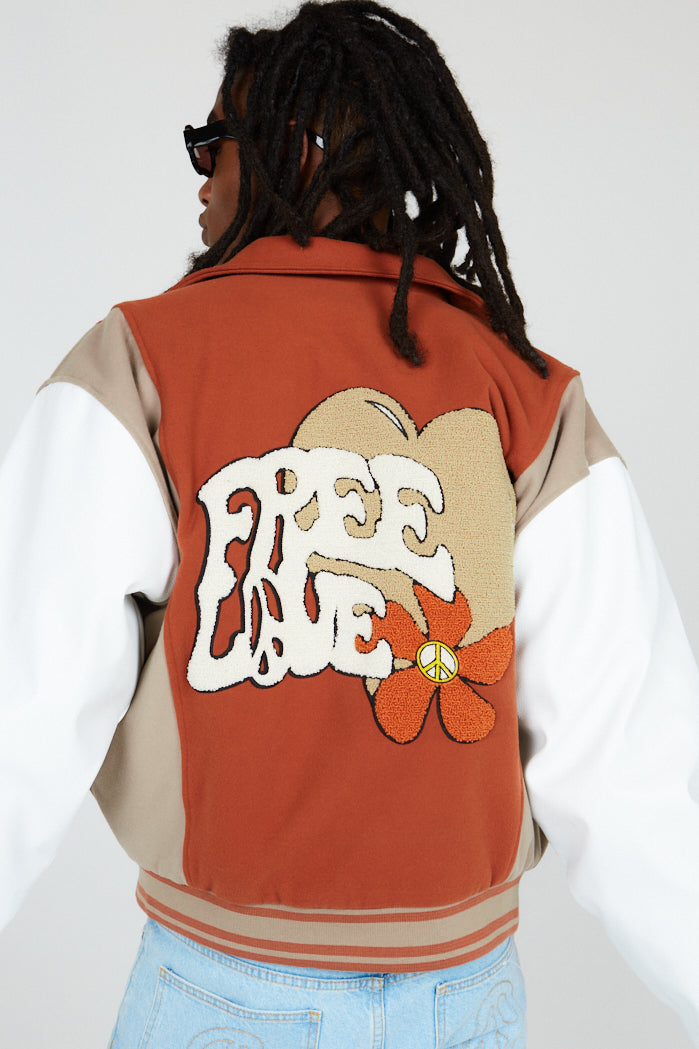 The Free Love Varsity Jacket