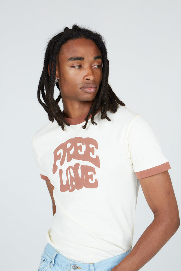 Free Love Ringer T-shirt