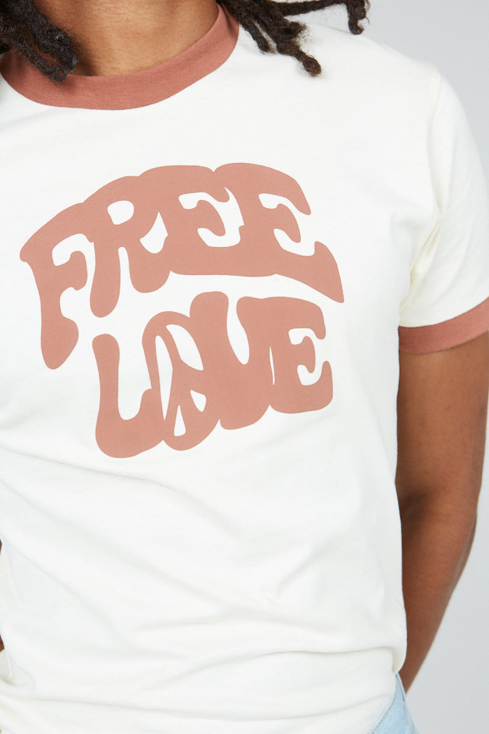 Free Love Ringer T-shirt