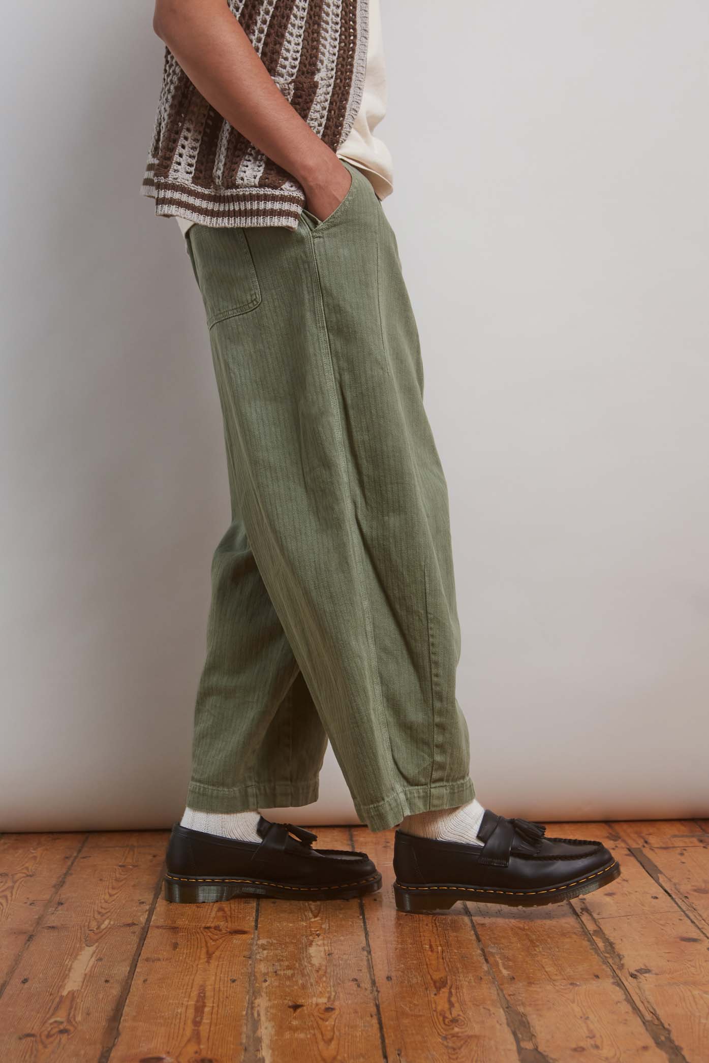 Khaki Balloon Pants