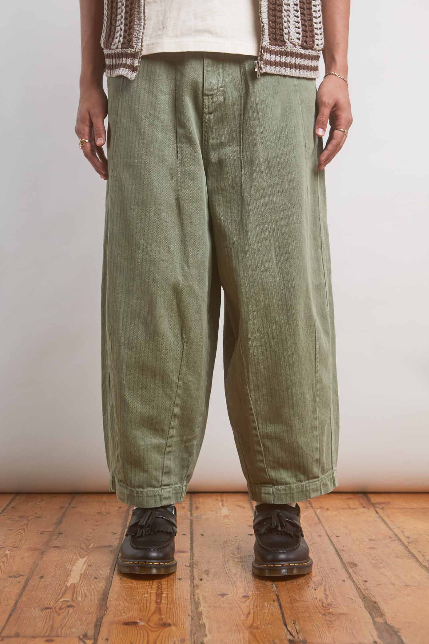 Khaki Balloon Pants