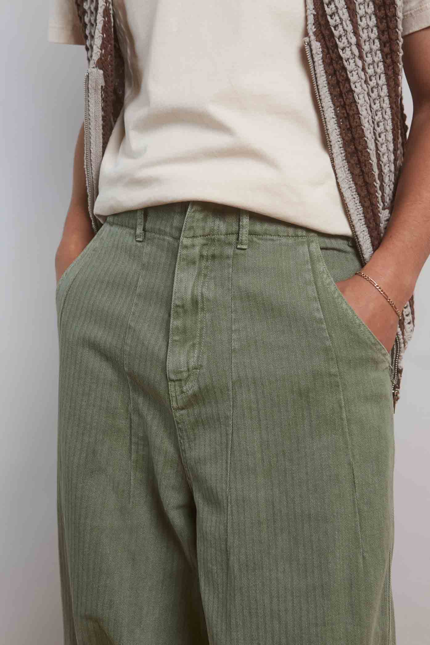 Khaki Balloon Pants