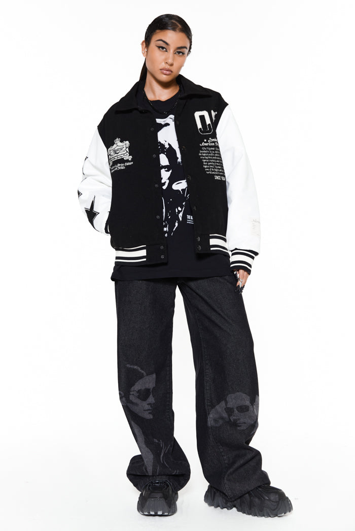 Black NTRLS Varsity Jacket