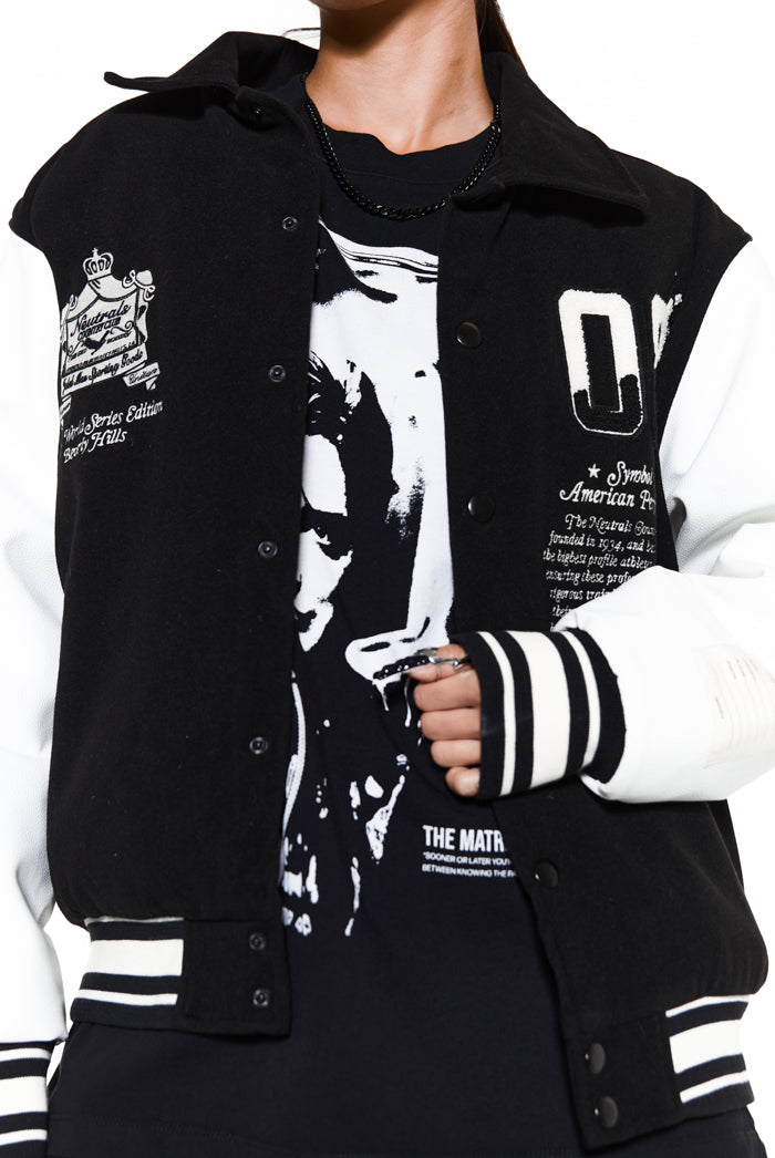 Black NTRLS Varsity Jacket