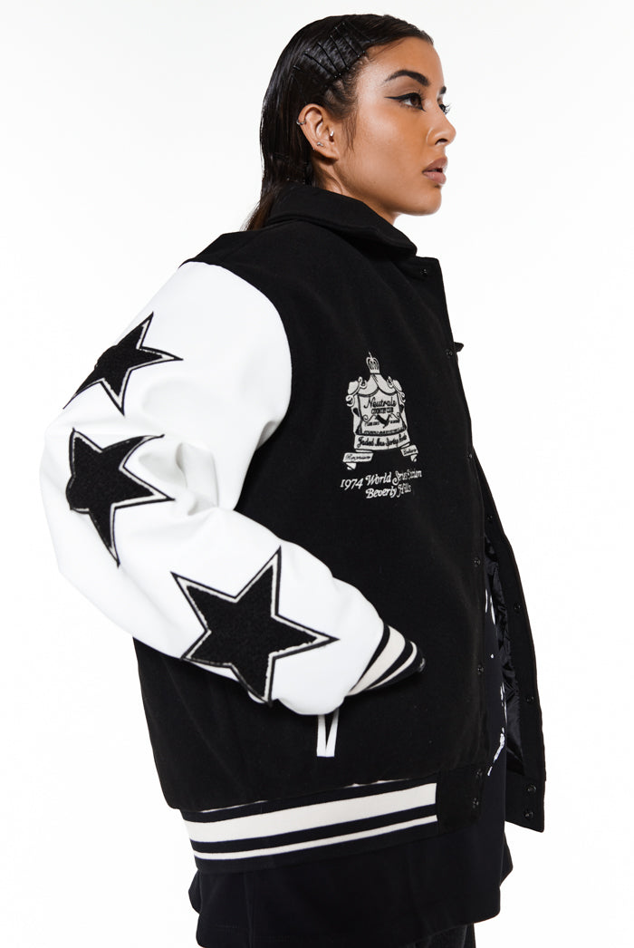 Black NTRLS Varsity Jacket