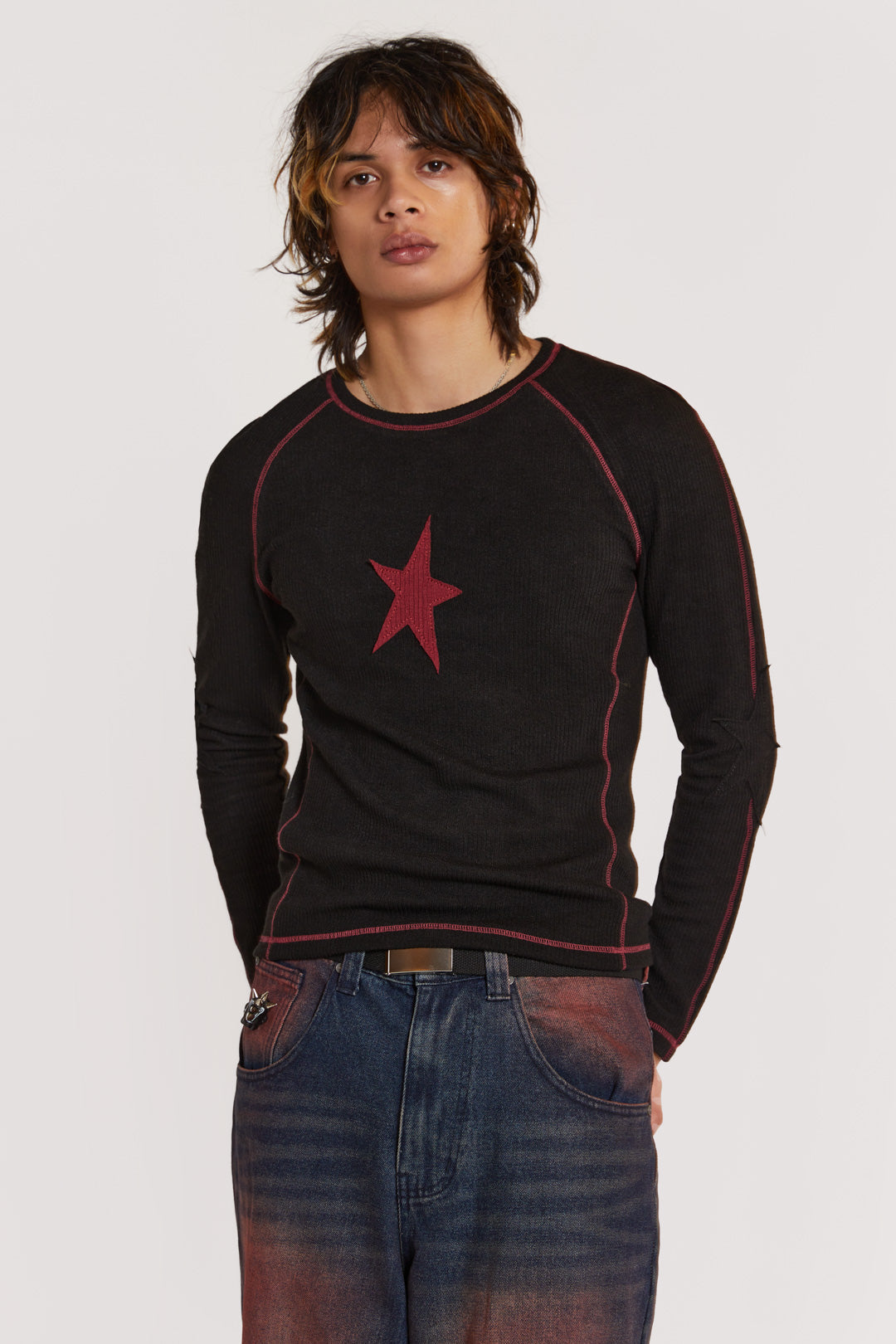 Starstruck Applique Long Sleeve Tee