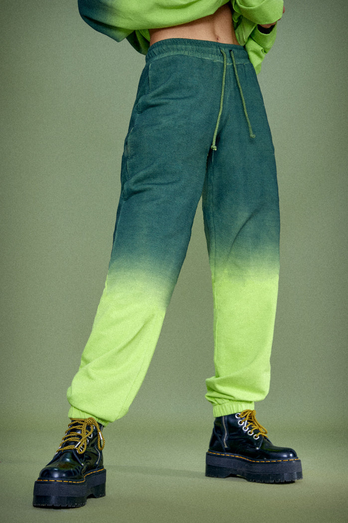 Green Ombre Cuffed Joggers