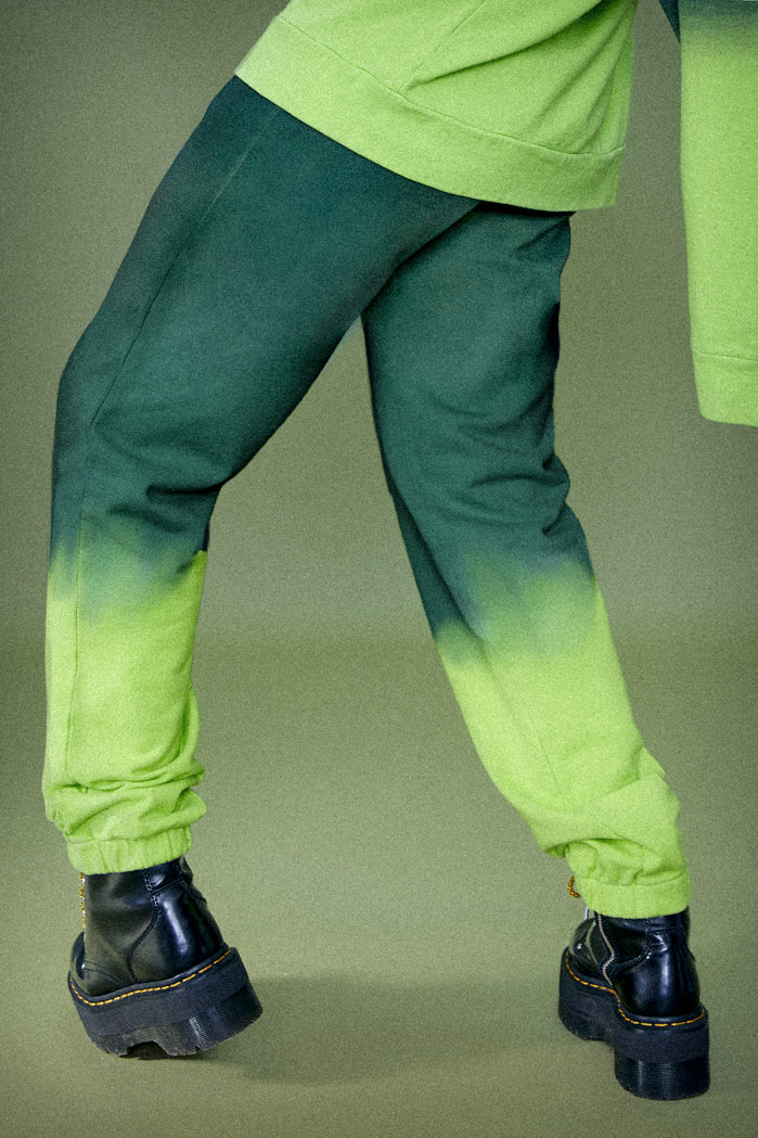 Green Ombre Cuffed Joggers