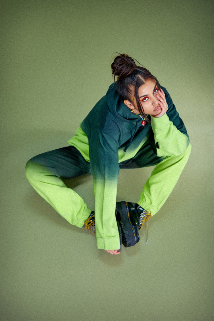 Green Ombre Cuffed Joggers