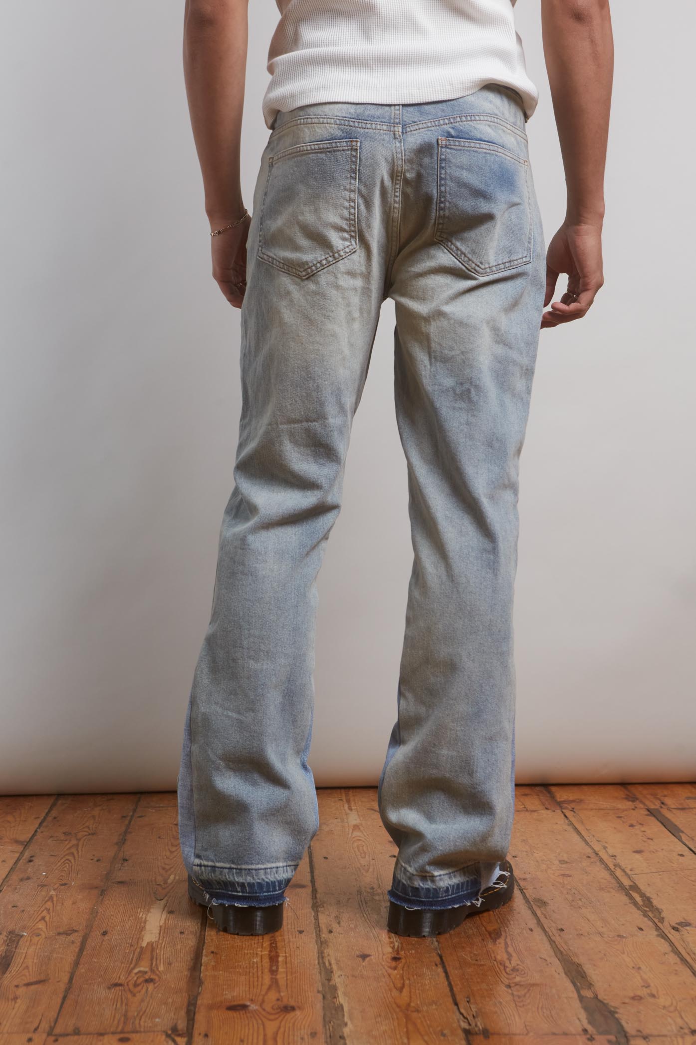 Flared Jean With Inserted Panel