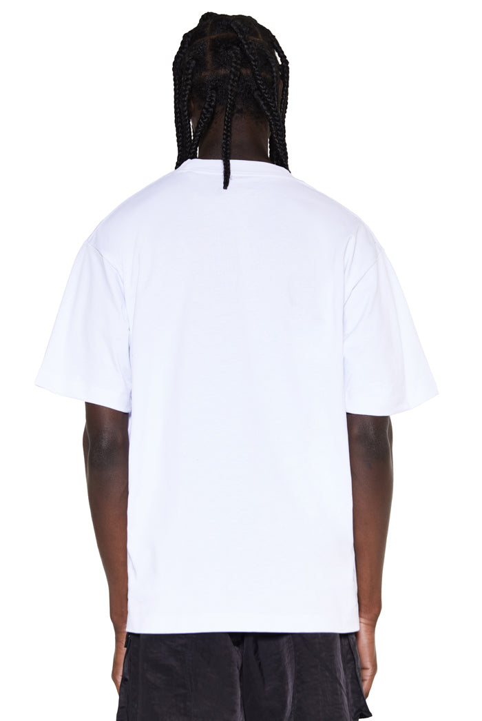 oversized white printed tshirt