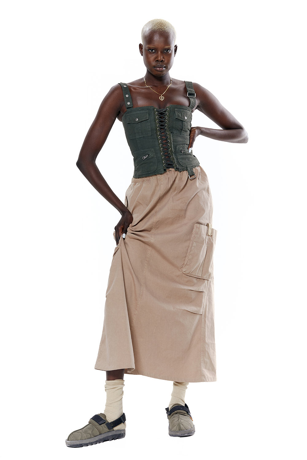 Parachute Maxi Skirt