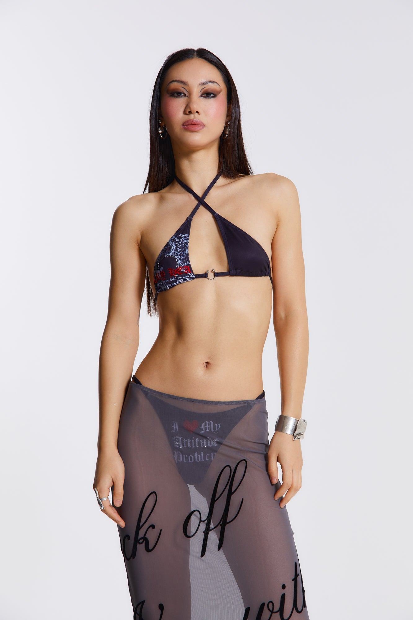 2 Punk 4 U Triangle Bikini Top