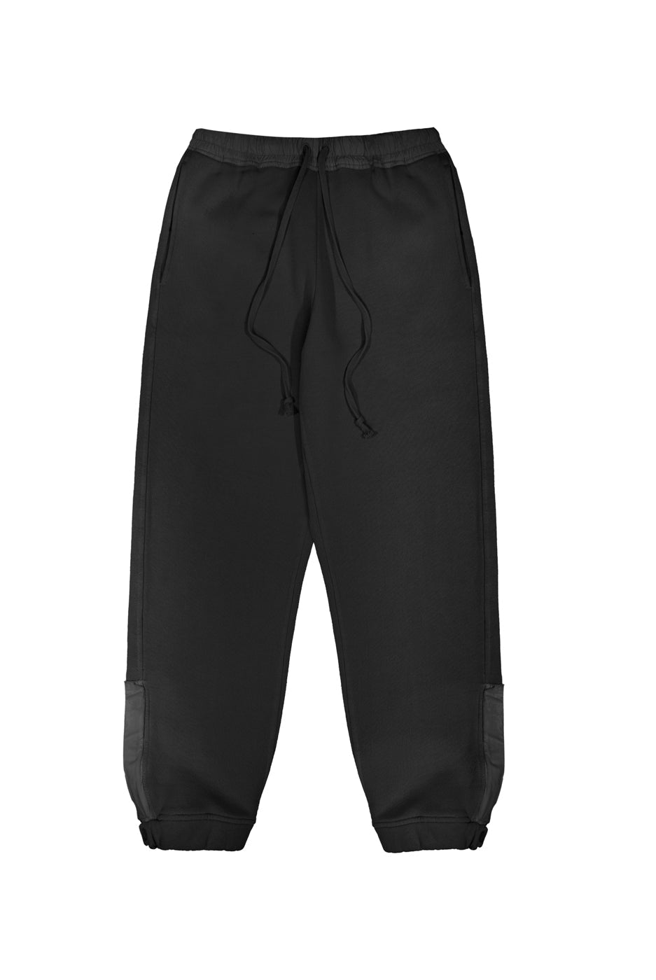 Dust black cuffed joggers with drawstring waistband detail. 