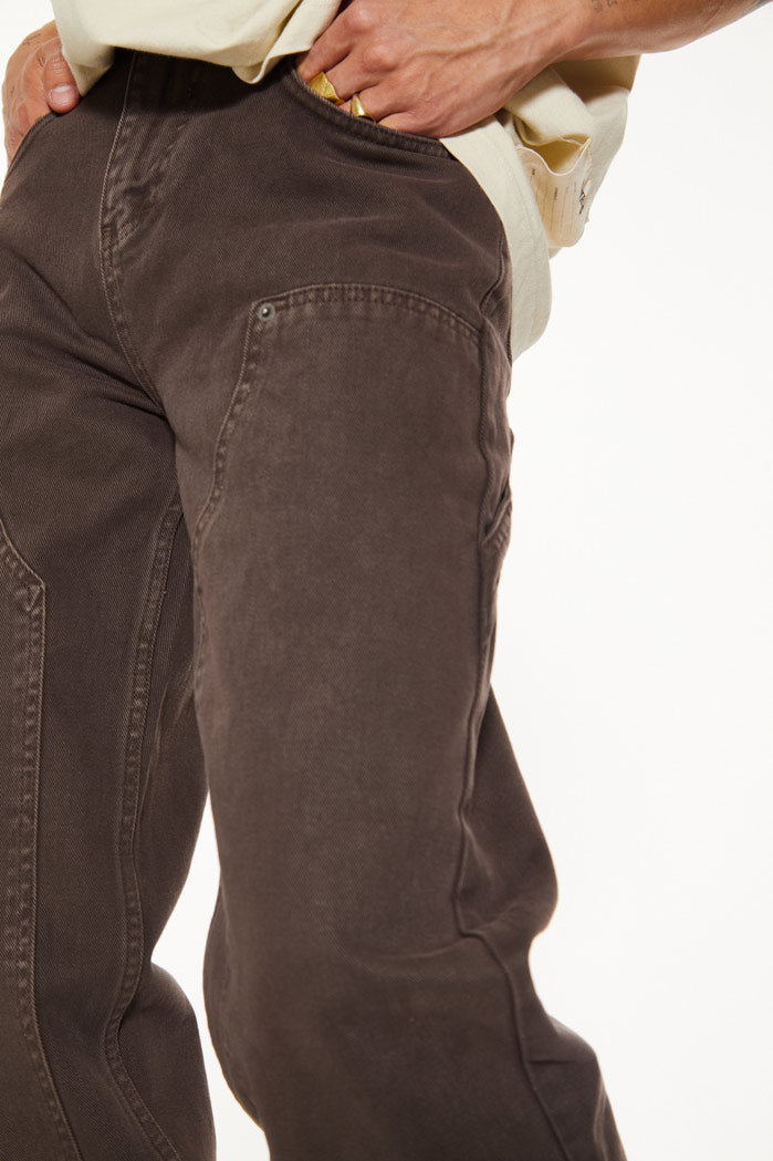 Brown Carpenter Jeans In Skate Fit