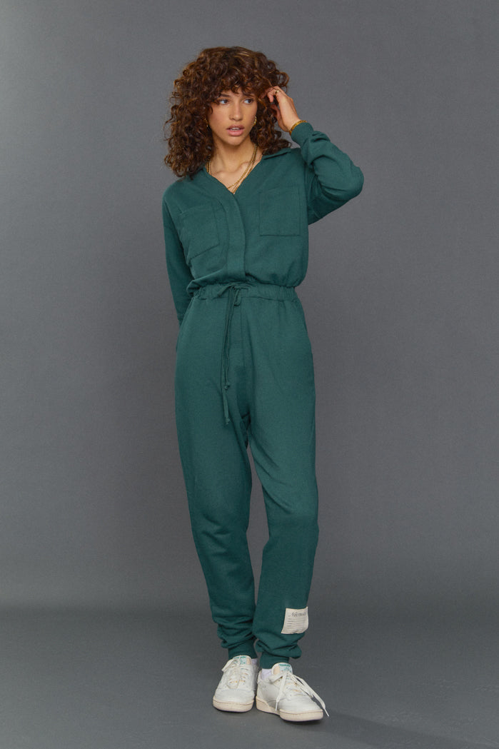 NTRLS Green Sweat Jumpsuit