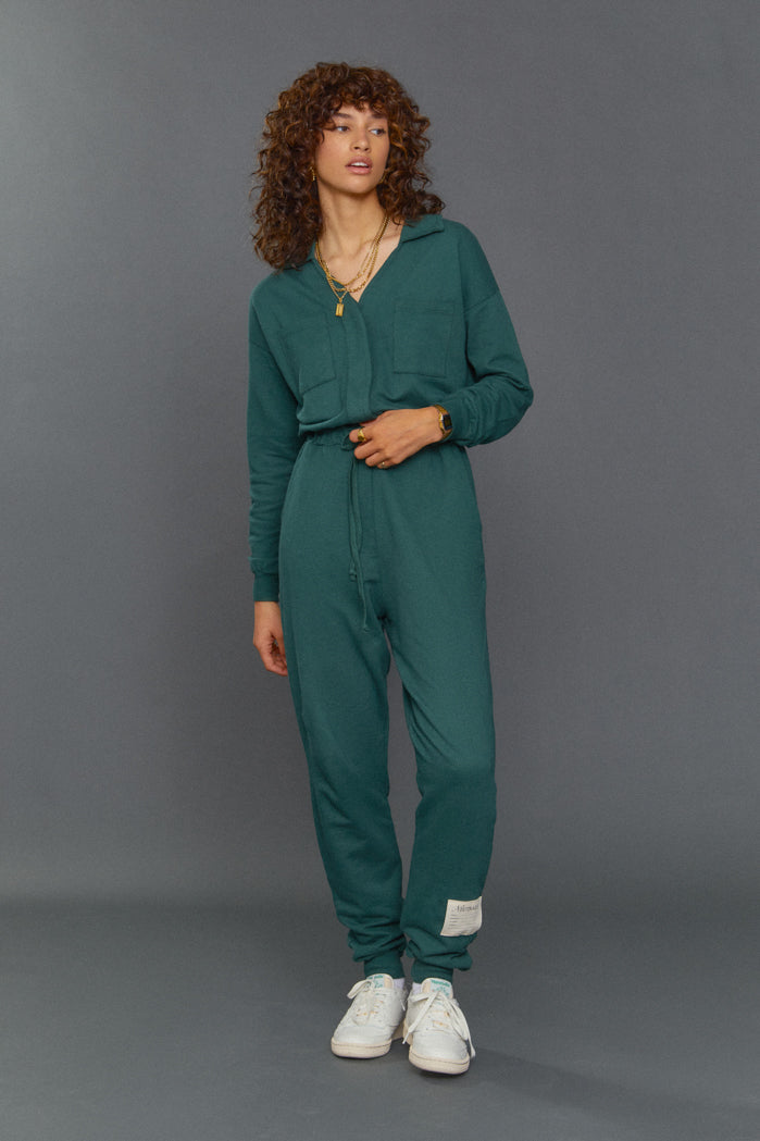 NTRLS Green Sweat Jumpsuit