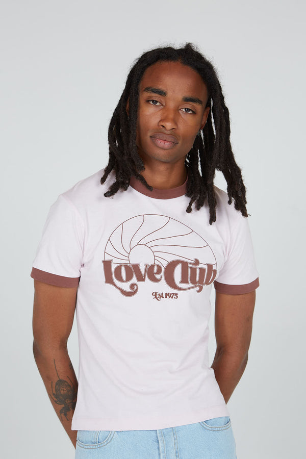 Pink Love Club Ringer T Shirt