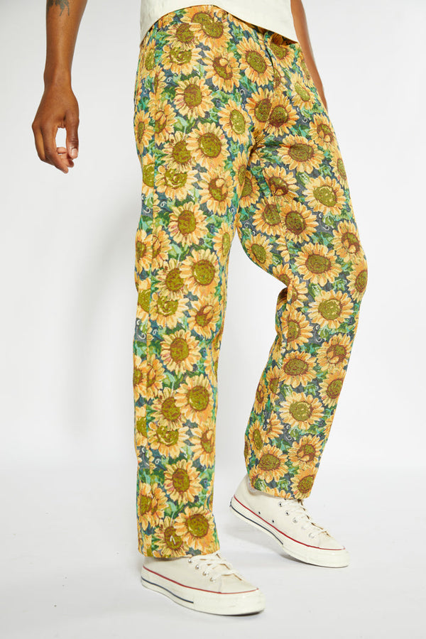 Sunflower Tapestry Jeans In Skate Fit