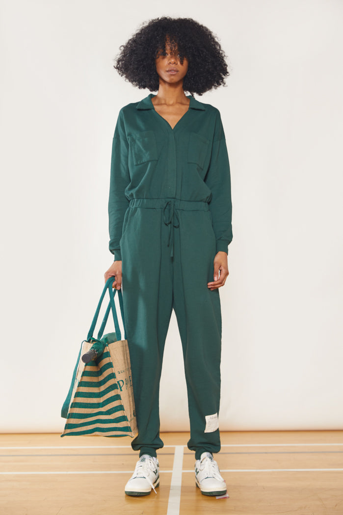 NTRLS Green Sweat Jumpsuit