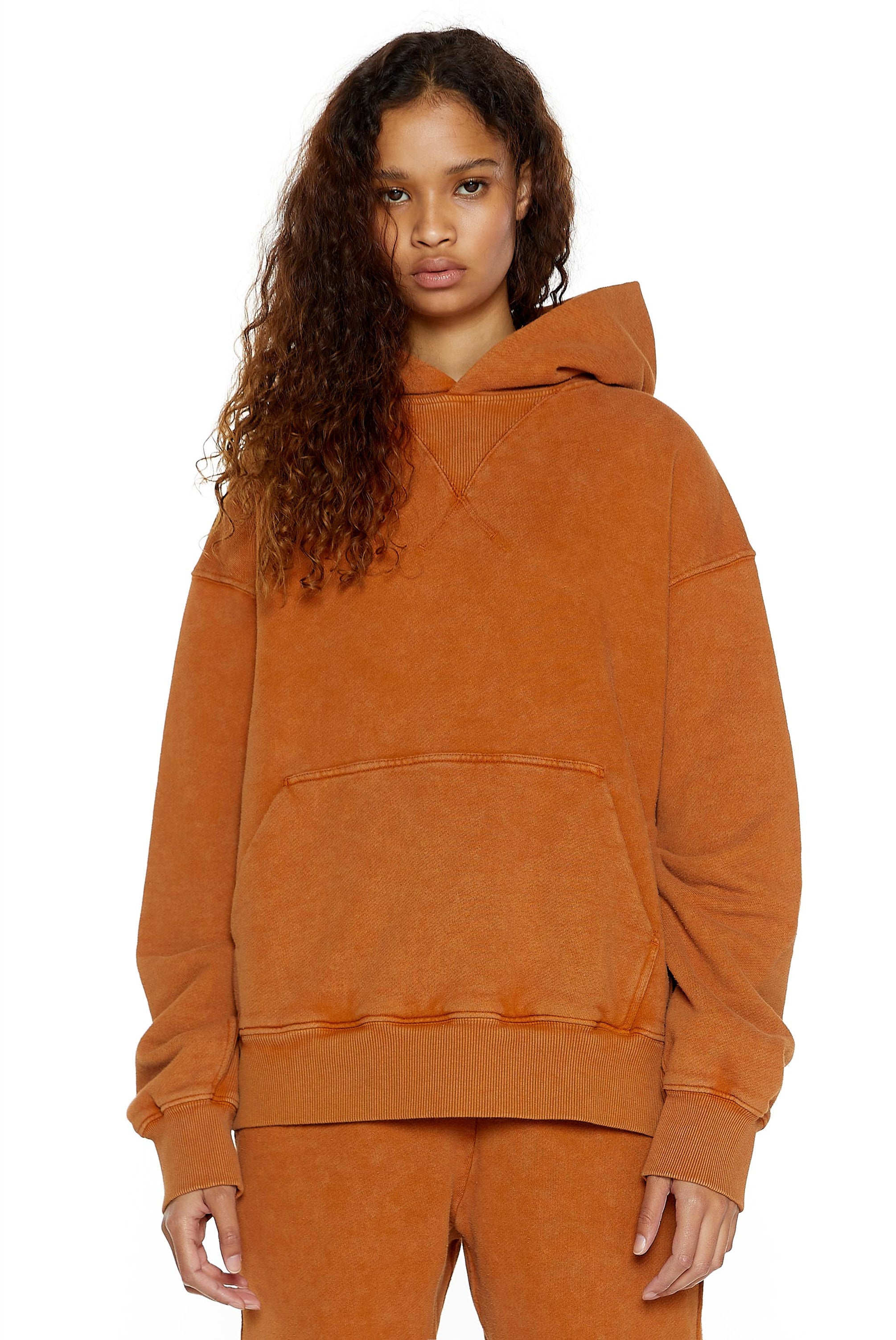 NTRLS Rust Orange Oversized Hoodie