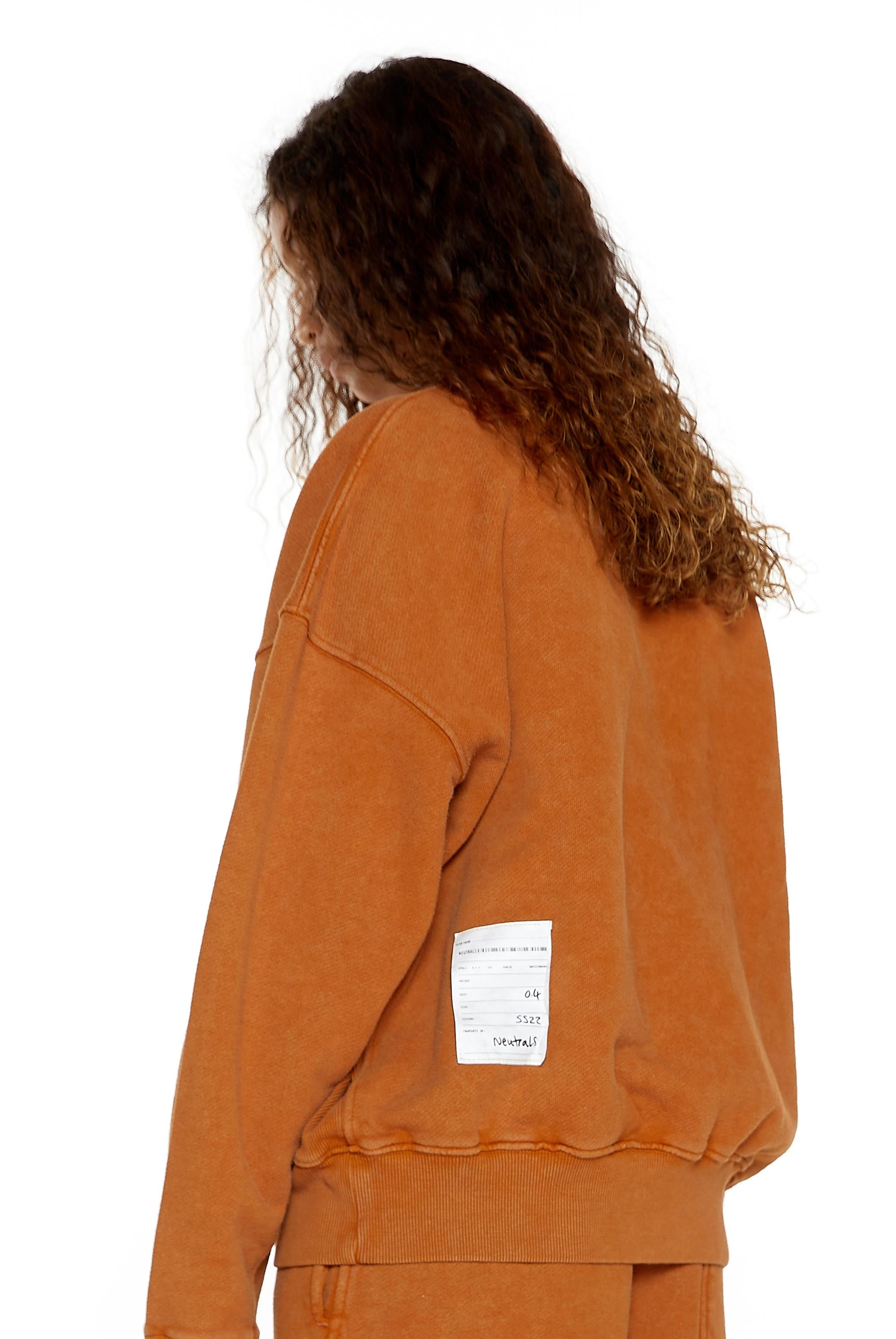 NTRLS Rust Orange Crew Neck Sweatshirt