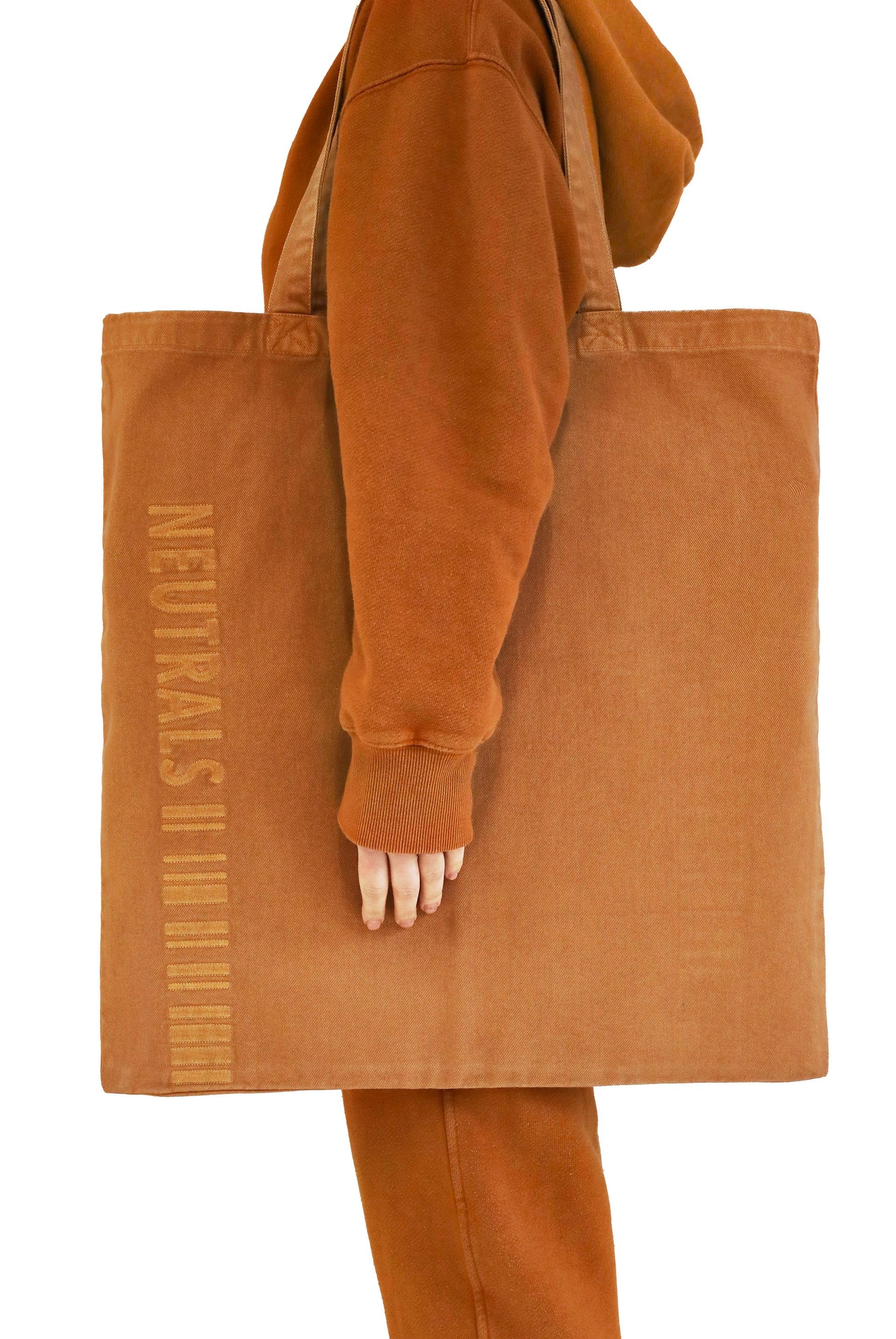 NTRLS Rust Orange Oversized Tote Bag