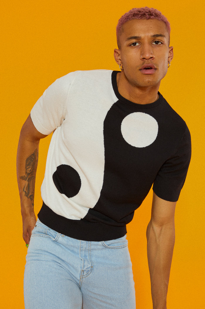 Yin & Yang Knitted T-Shirt