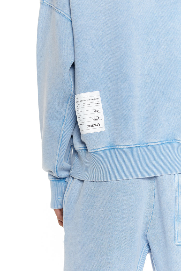 NTRLS Powder Blue Oversized Zip Through Hoodie